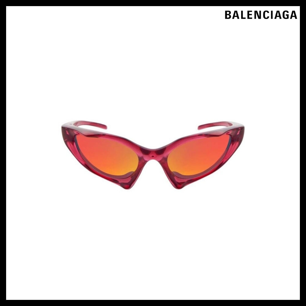 【BALENCIAGA】Runner Cat Sunglasses in Dark Pink