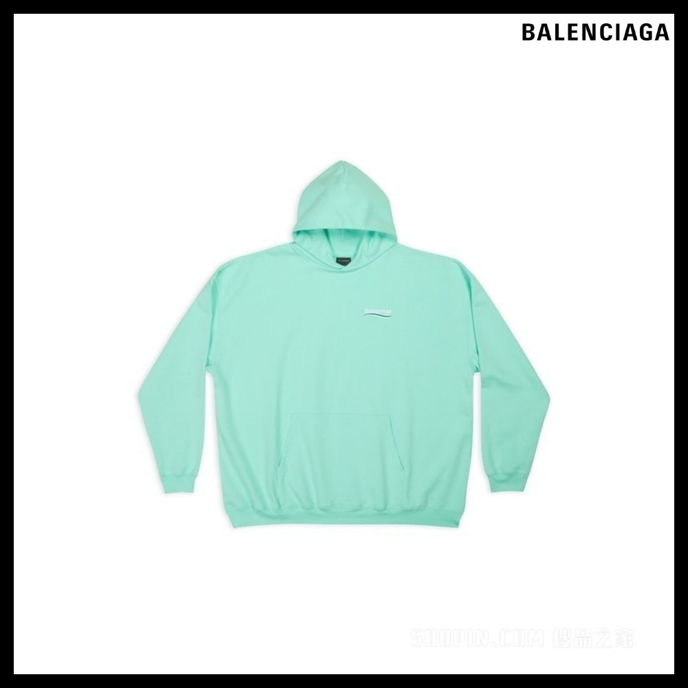 【BALENCIAGA】Political Campaign Hoodie Large Fit LightGreen