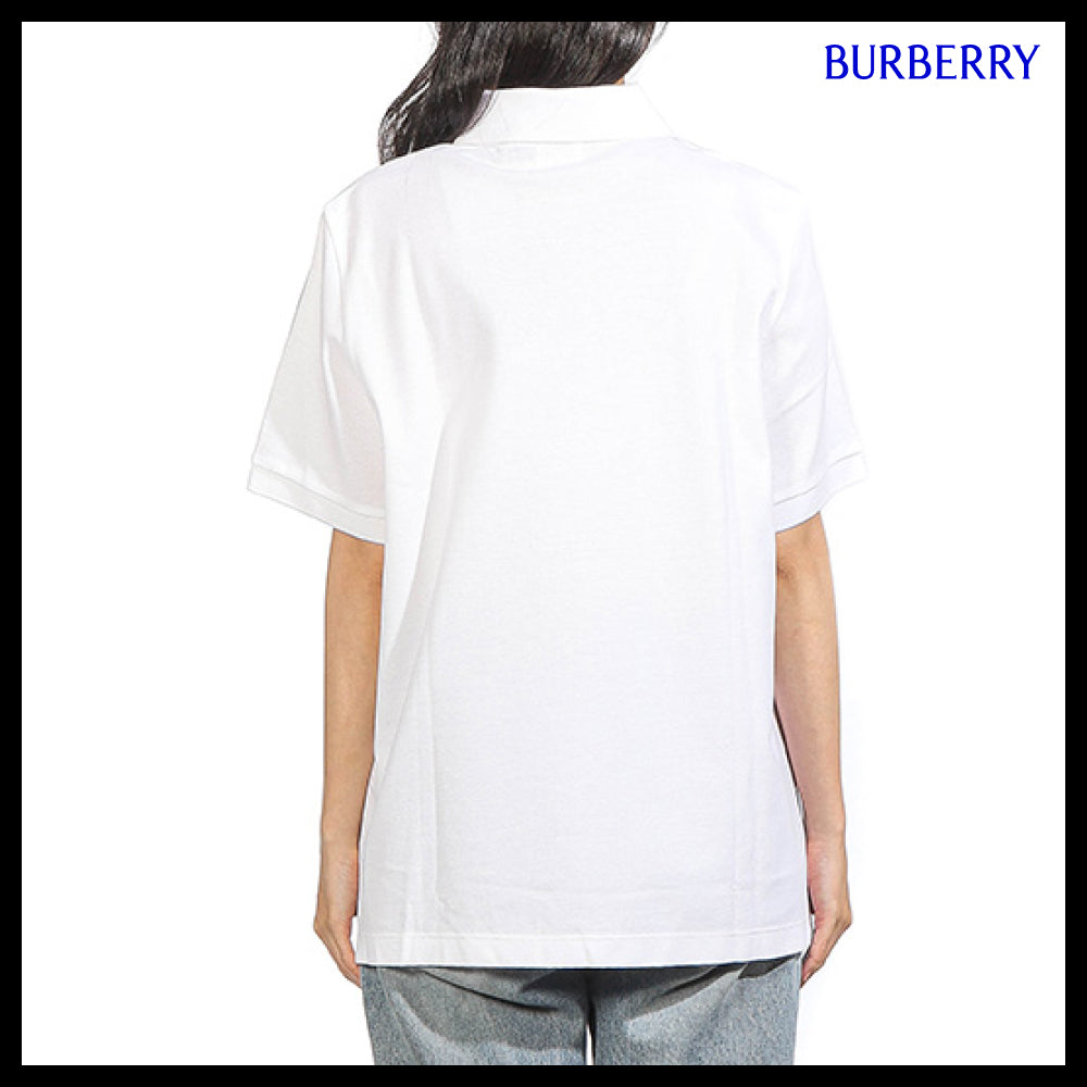 【Burberry】Women’s Collar Short Sleeve T-Shirt