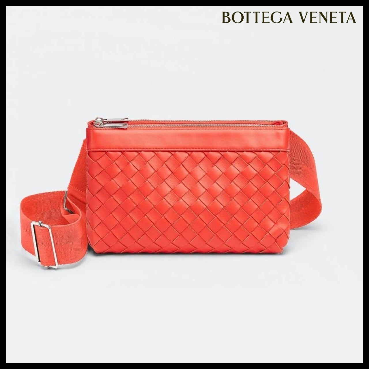 【BOTTEGA VENETA】INTRECCIATO BAG BONDED SUEDE TOMATO