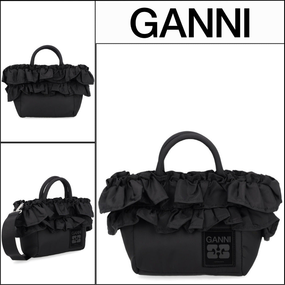 【GANNI】Black Tote Bag minimal tote
