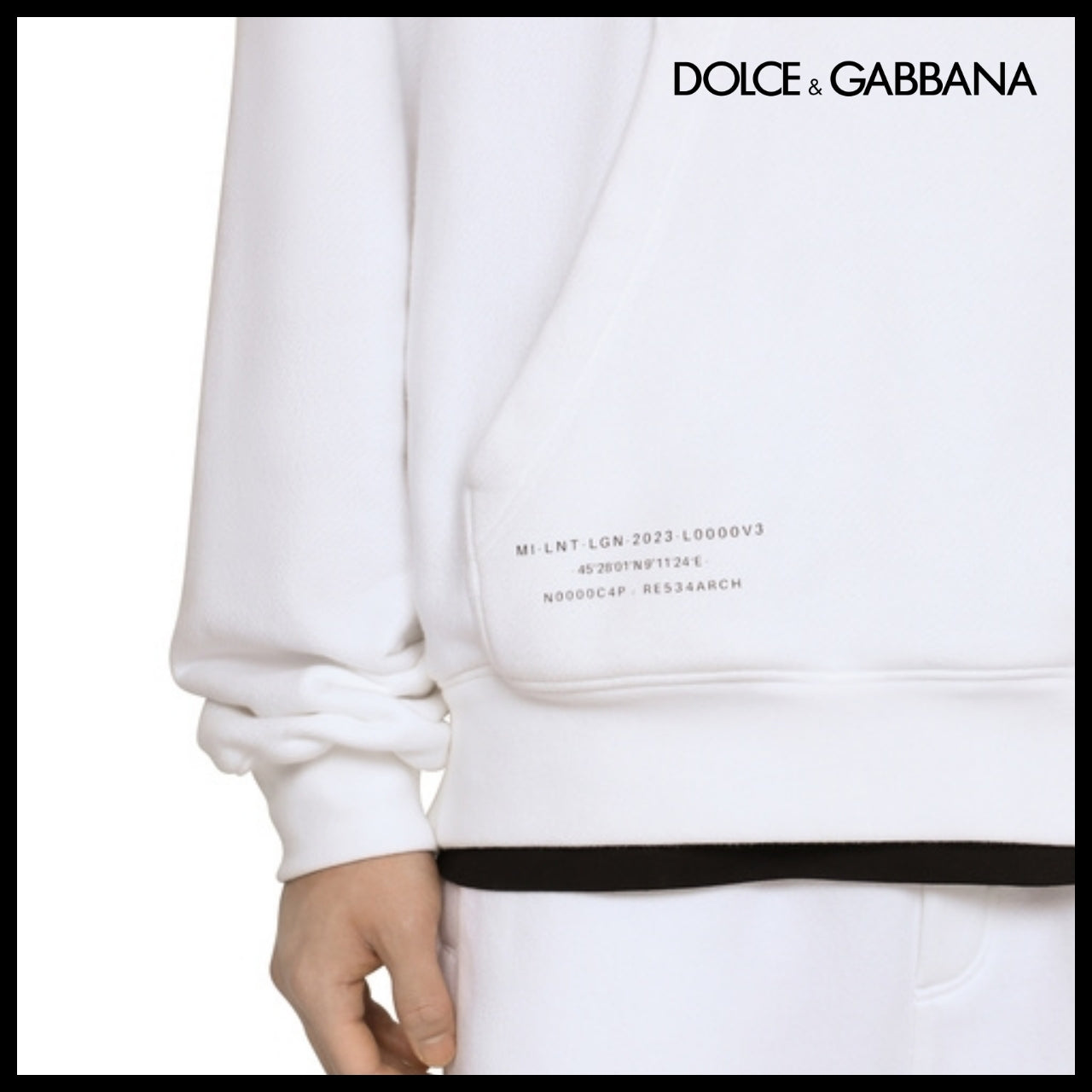 【Dolce & Gabbana】JERSEY HOODIE WITH DGVIB3 PRINT 0800