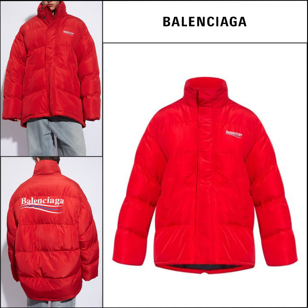 【BALENCIAGA】Cocoon Puffer Jacket Red
