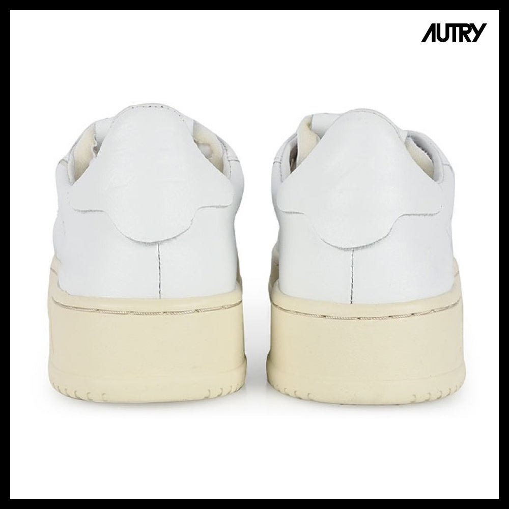 【AUTRY】Dallas Leather Low Top All White