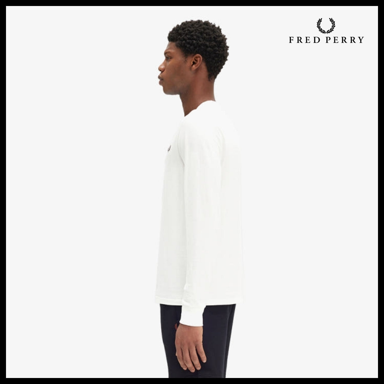 【FRED PERRY】Long Sleeve Crewneck T-Shirt 2 Colors
