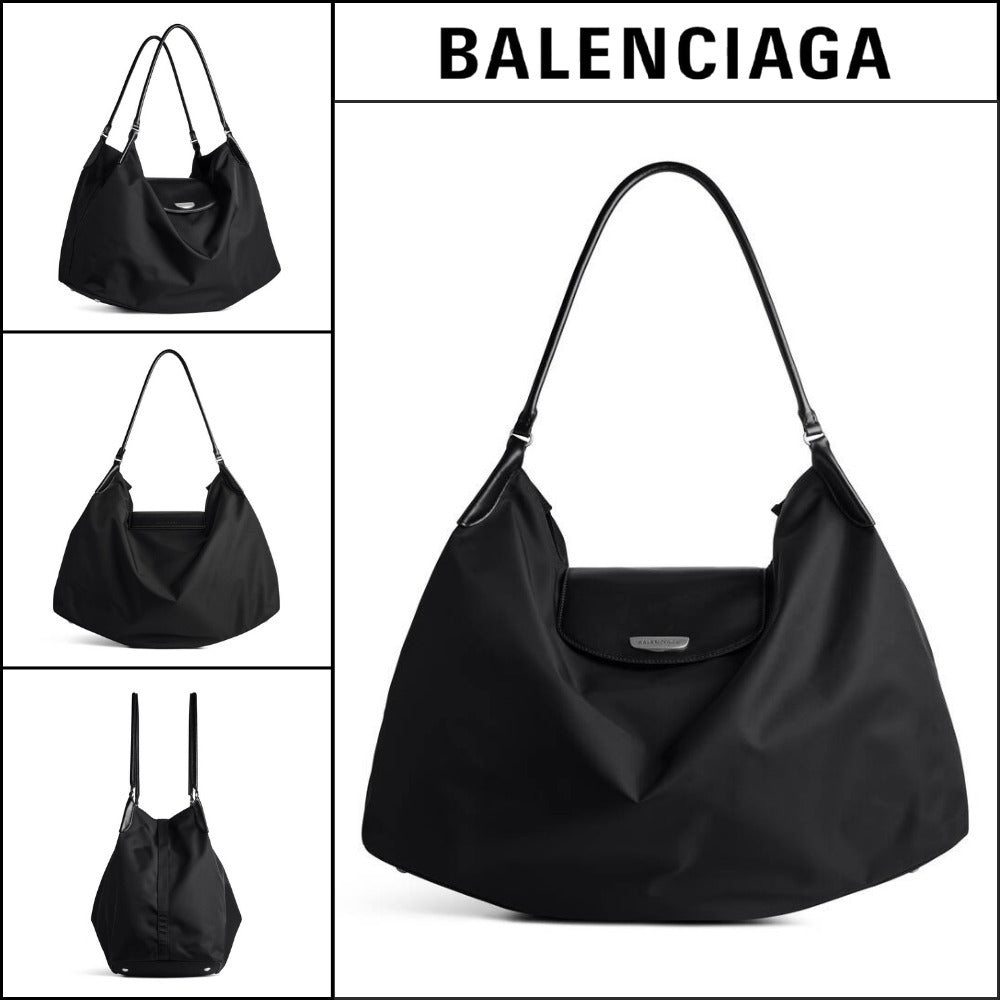 【BALENCIAGA】GENEVE LARGE HOBO BLACK BLUE