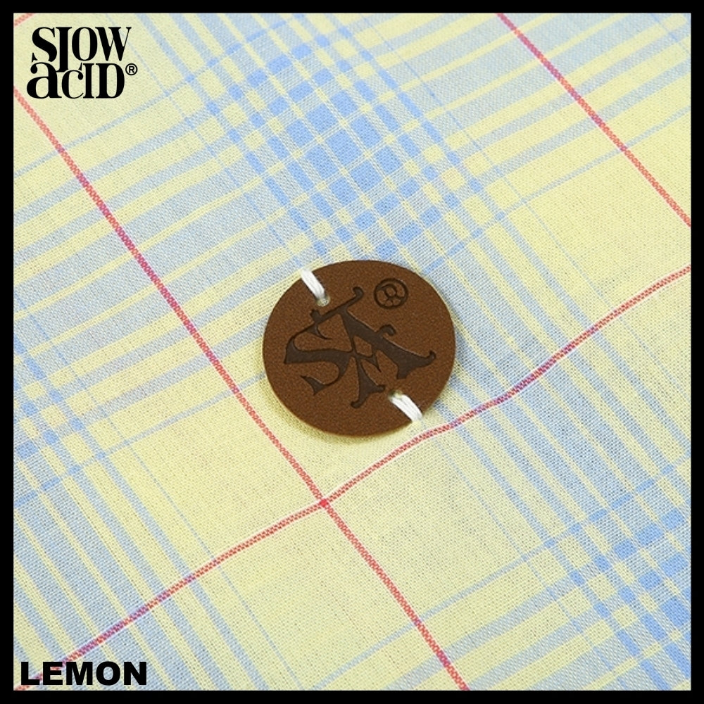【SLOW ACID】TXT着用 SUMMER LIGHT CHECK SHIRT 2COLOR