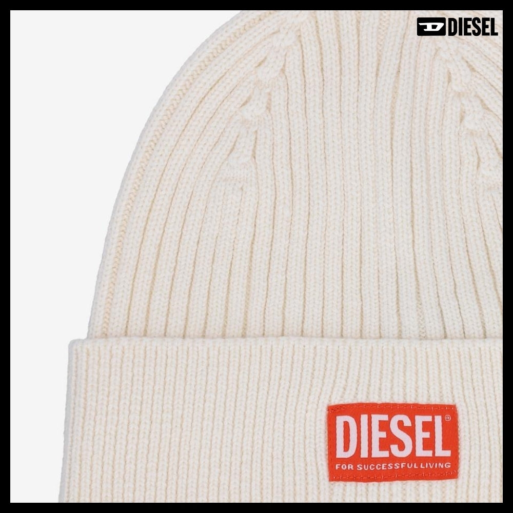 【DIESEL】K Coder H 2X2 Beanie - Off White