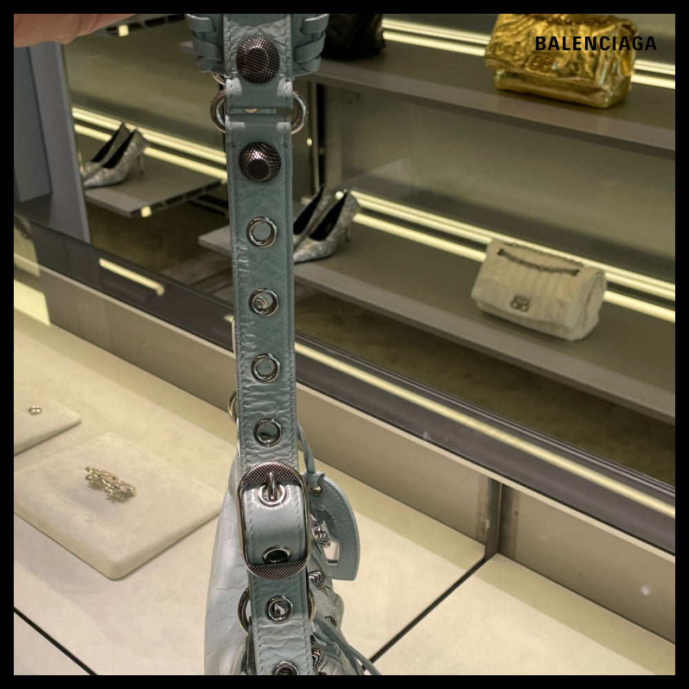 【BALENCIAGA】Le Cagole XS Shoulder Bag Aqua