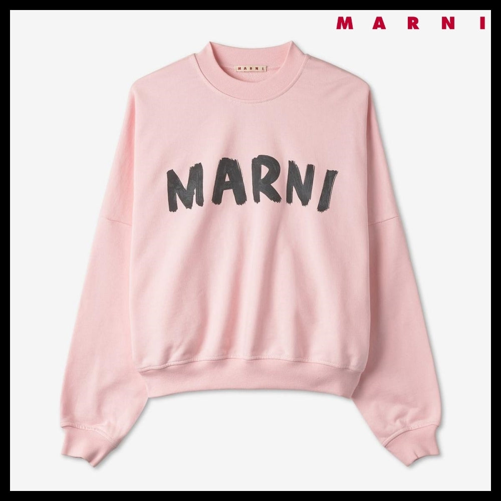 【MARNI】Logo Sweatshirt Pink