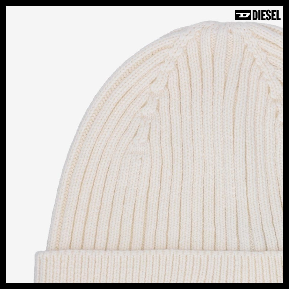 【DIESEL】K Coder H 2X2 Beanie - Off White