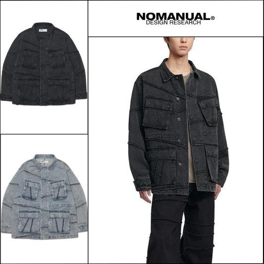 【NOMANUAL】R.C Denim BDU Jacket 2 Colors