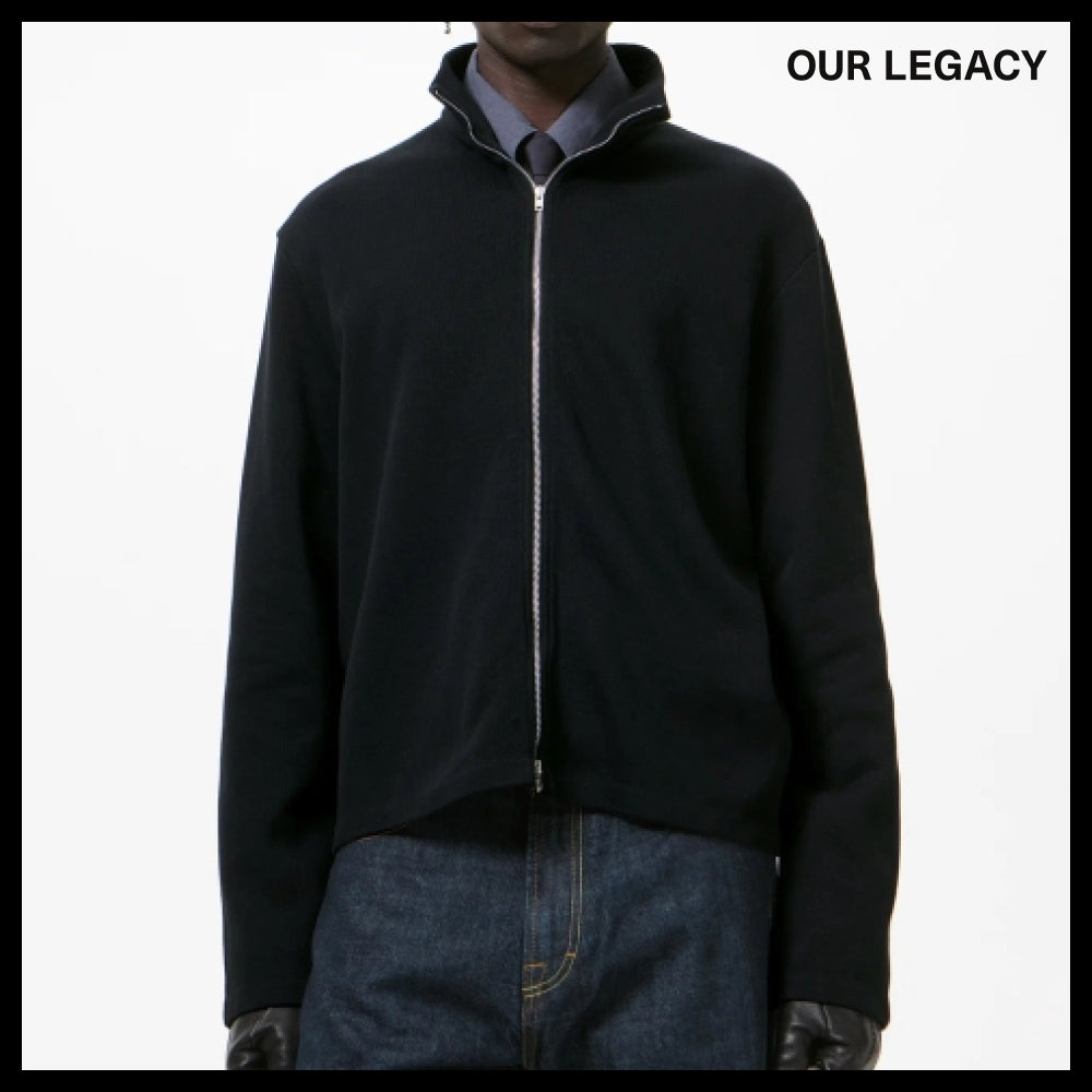【OUR LEGACY】Shrunken Full Zip High Neck Jacket high neck