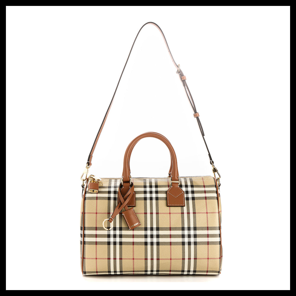 【Burberry】Women’s Bowling Tote Bag bowling tote