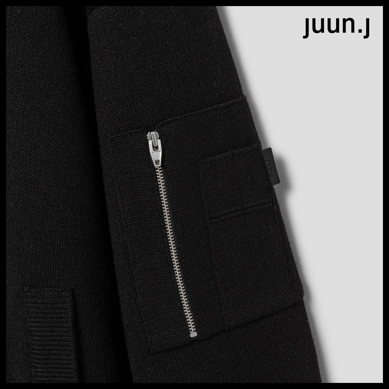 【JUUN.J】CORE Essential Knit Blouson Jumper Black