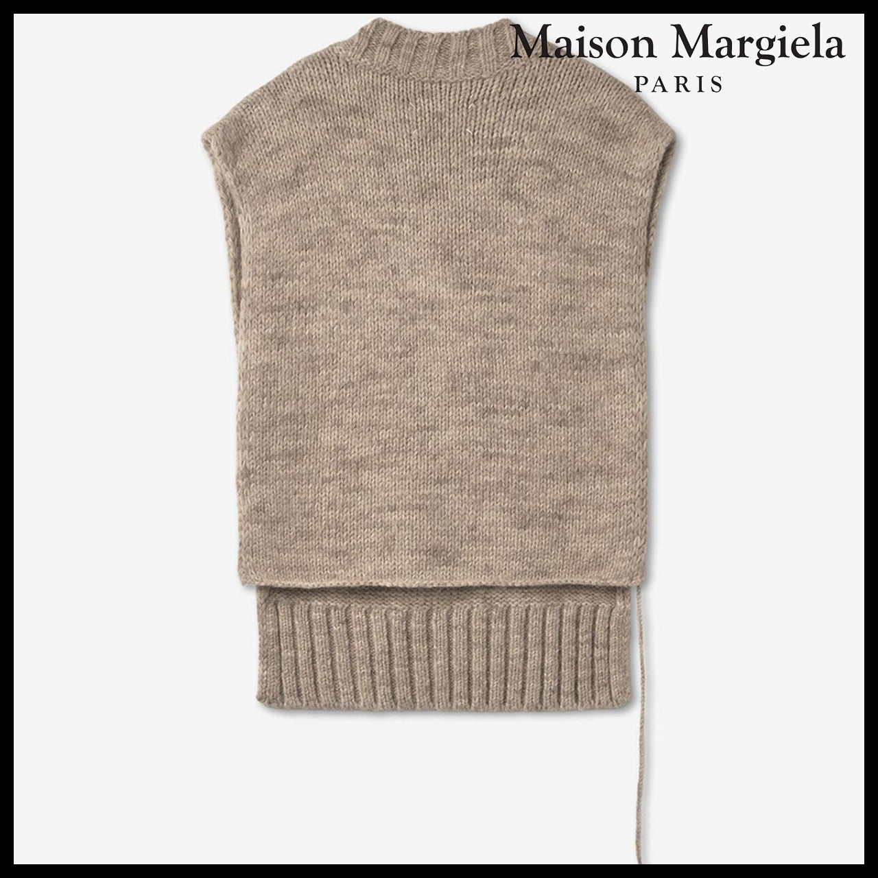 【Maison Margiela】Gilet Knit Vest - Beige