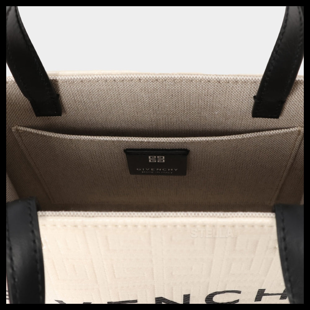 【Givenchy】Mini Canvas Tote Logo Casual