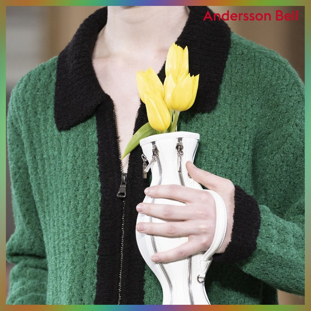 【ANDERSSON BELL】エラス・カラーブロックカーディガン 2COLORS