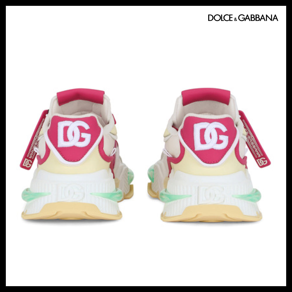 【Dolce & Gabbana】MIXED-MATERIAL AIRMASTER SNEAKERS PINK