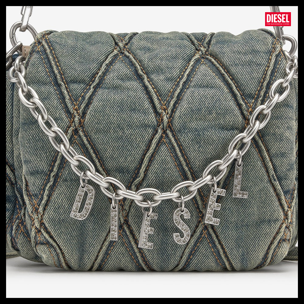 【DIESEL】Charm D S Shoulder Bag - Blue