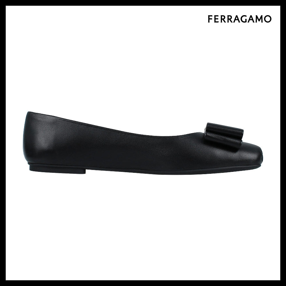【FERRAGAMO】 Double Bow Ballet Flats