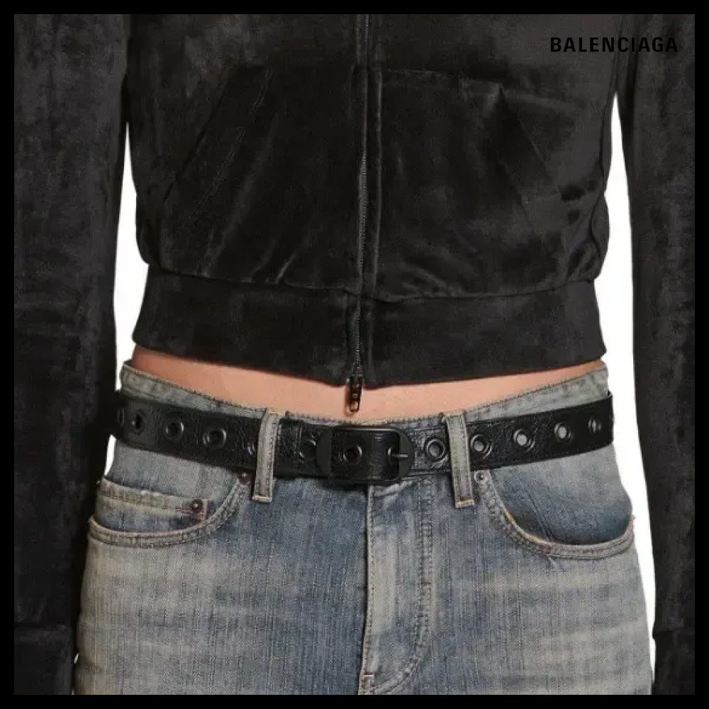 【BALENCIAGA】Le Cagole Belt in Black