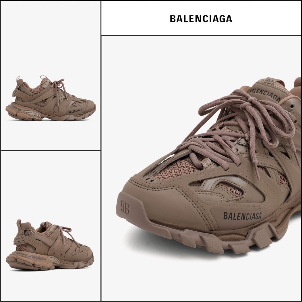 【BALENCIAGA】Track Sneaker Recycled Sole Beige Mesh