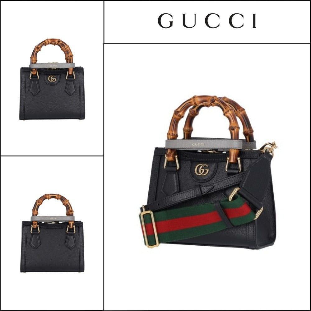 【GUCCI】ダイアナ バンブー ハンドル ミニ トートバッグ