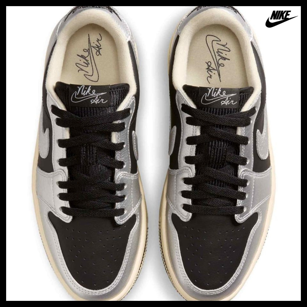 【Nike】AIR JORDAN 1 TRIPLE STACK METALLIC SILVER MUSLIN