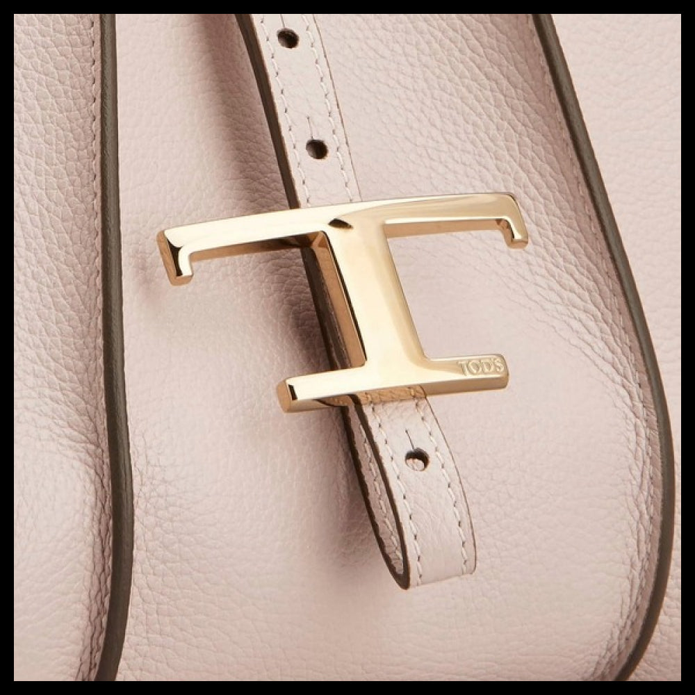 【TOD'S】Pink Leather Shoulder Bag