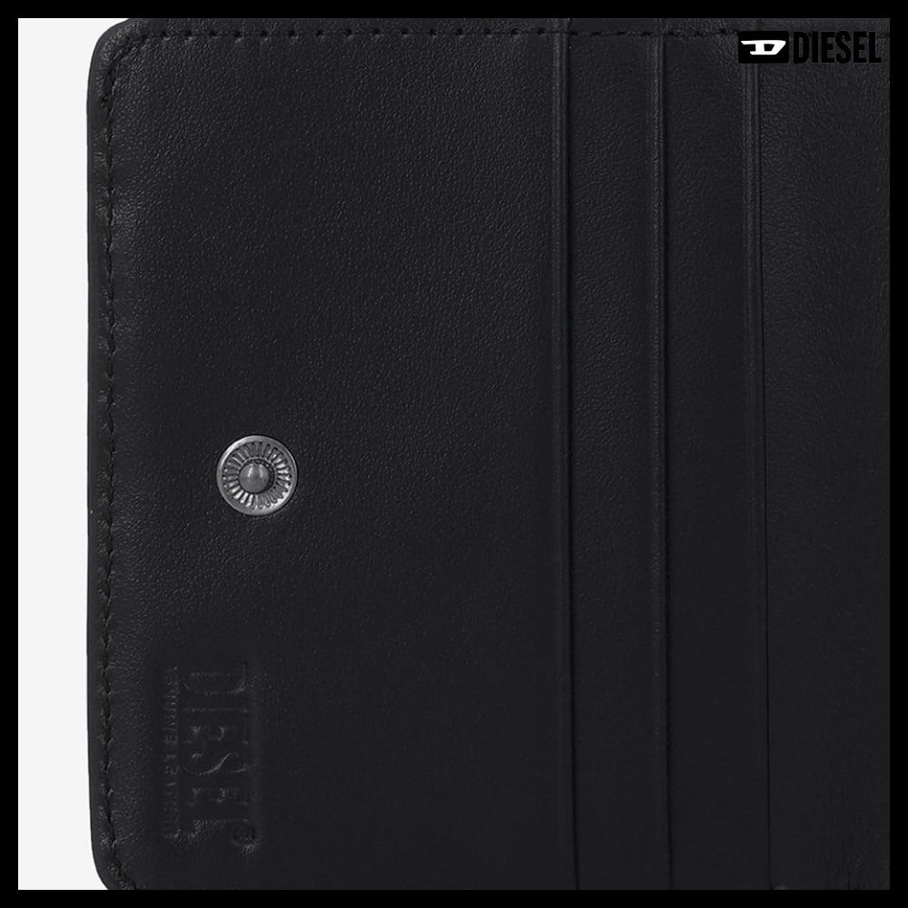【DIESEL】Holi-D Bi-Fold Wallet - Black