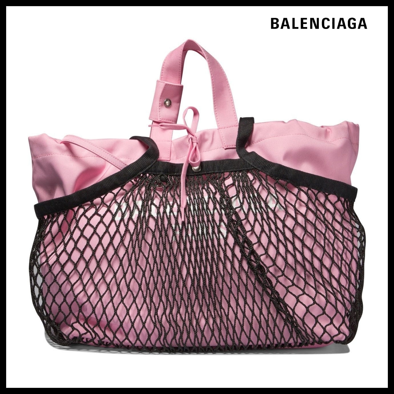 【BALENCIAGA】24/7 Medium Tote Bag Pink Black