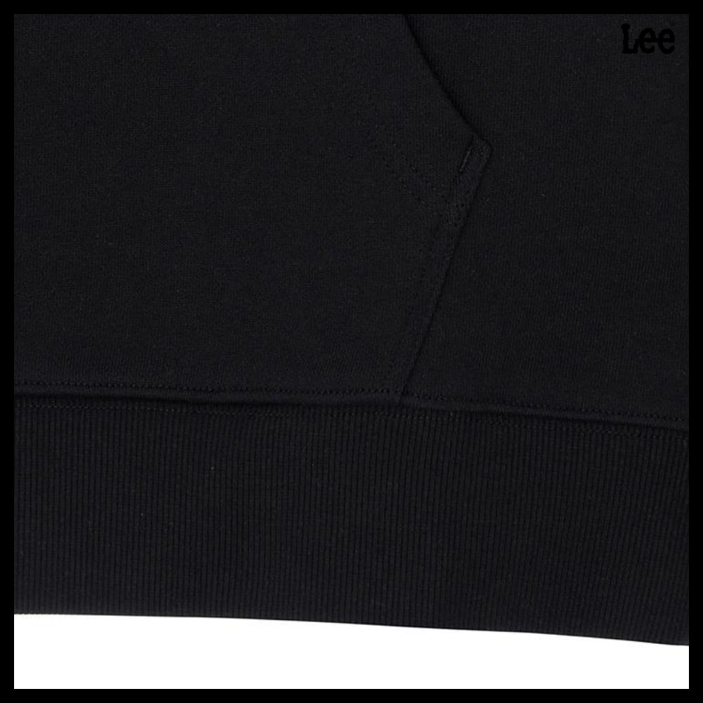 【LEE】アウトレットビッグツイッチロゴフードTシャツブラック