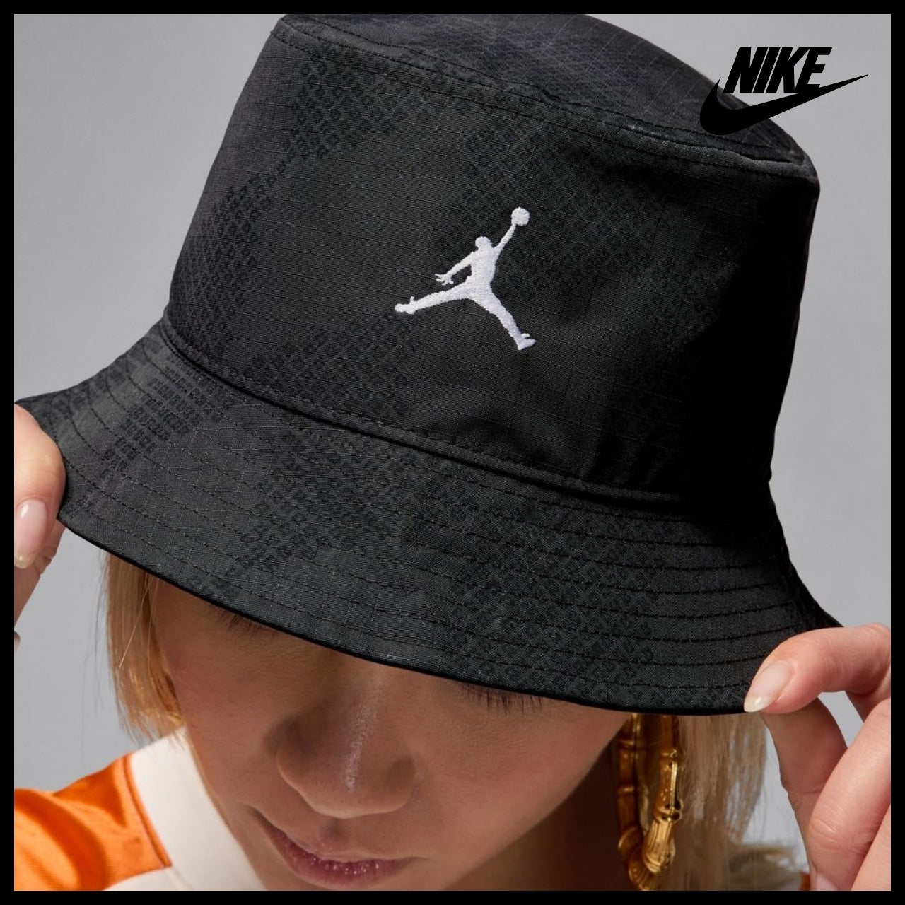 【NIKE】JORDAN Apex Printed Bucket Hat Black