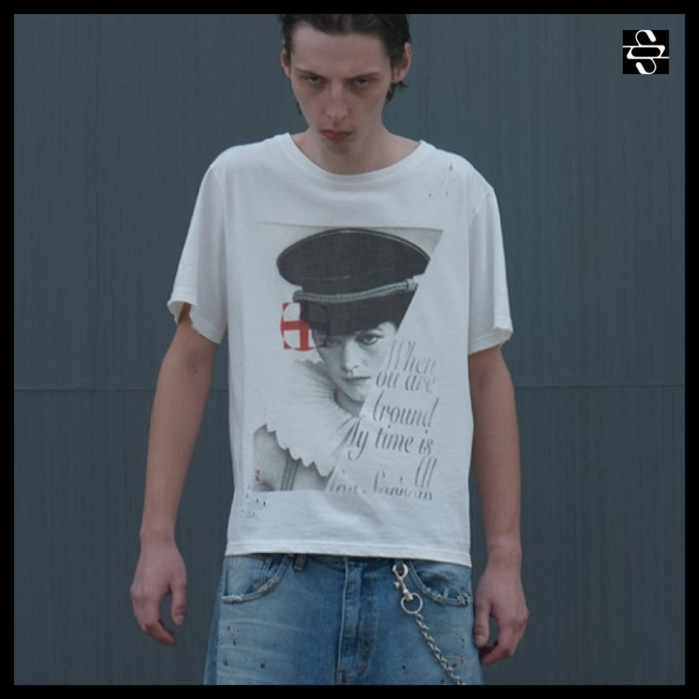 【SUNDAYOFFCLUB】The Night Porter Distressed T Shirt