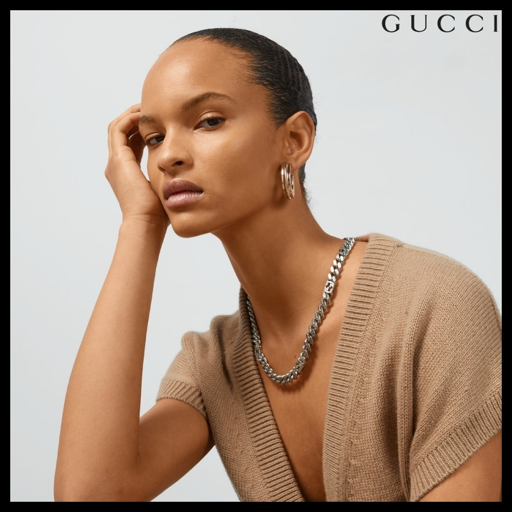 【GUCCI】Interlocking Necklace (2 Colors)