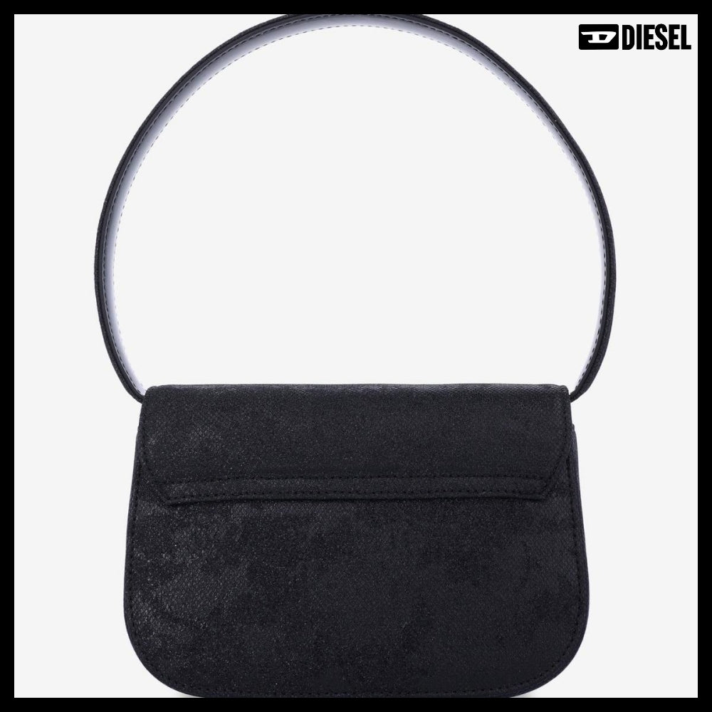 【DIESEL】1DR Fabric Shoulder Bag - Black