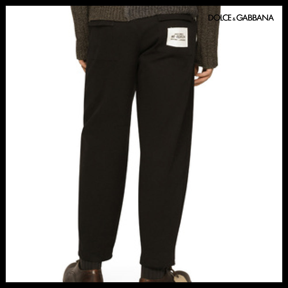 【Dolce & Gabbana】WASHED STRETCH GABARDINE PANTS WITH