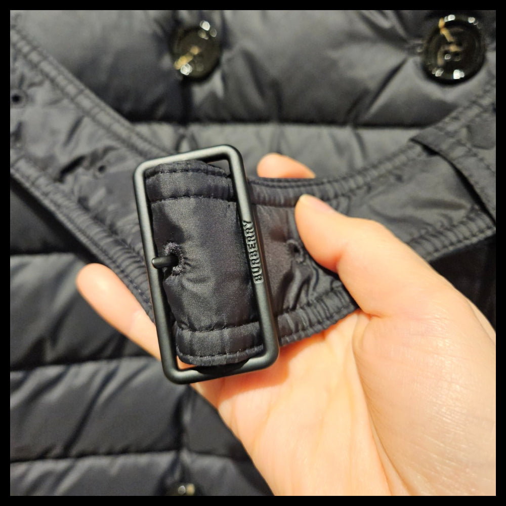【BURBERRY】Women’s WITLEY belted down padded coat black