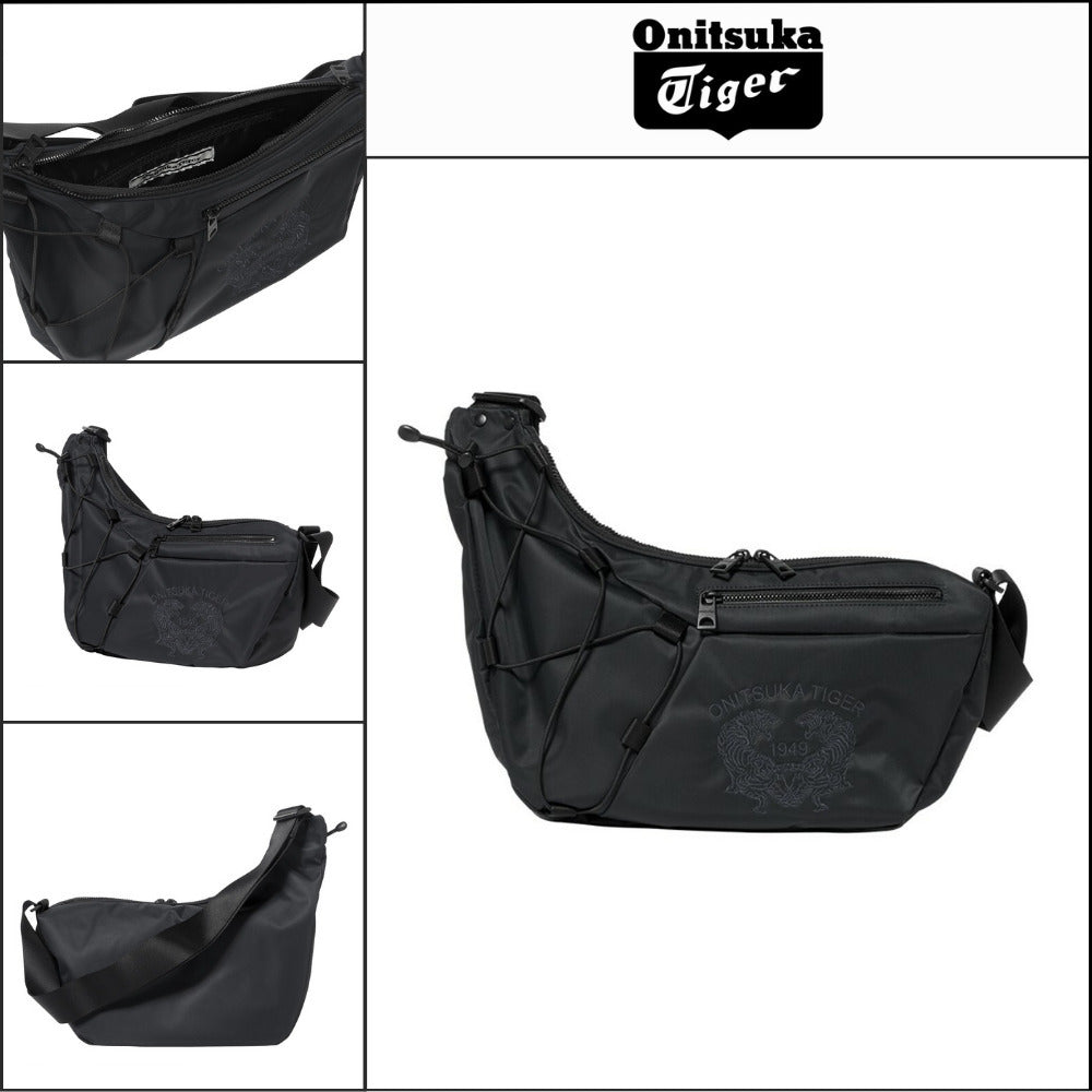 【ONITSUKA TIGER】TIGER POCKET MESSENGER BAG BLACK