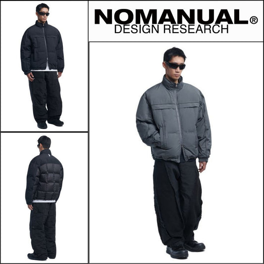 【NOMANUAL】H.T.L nylon down jacket (2 colors)
