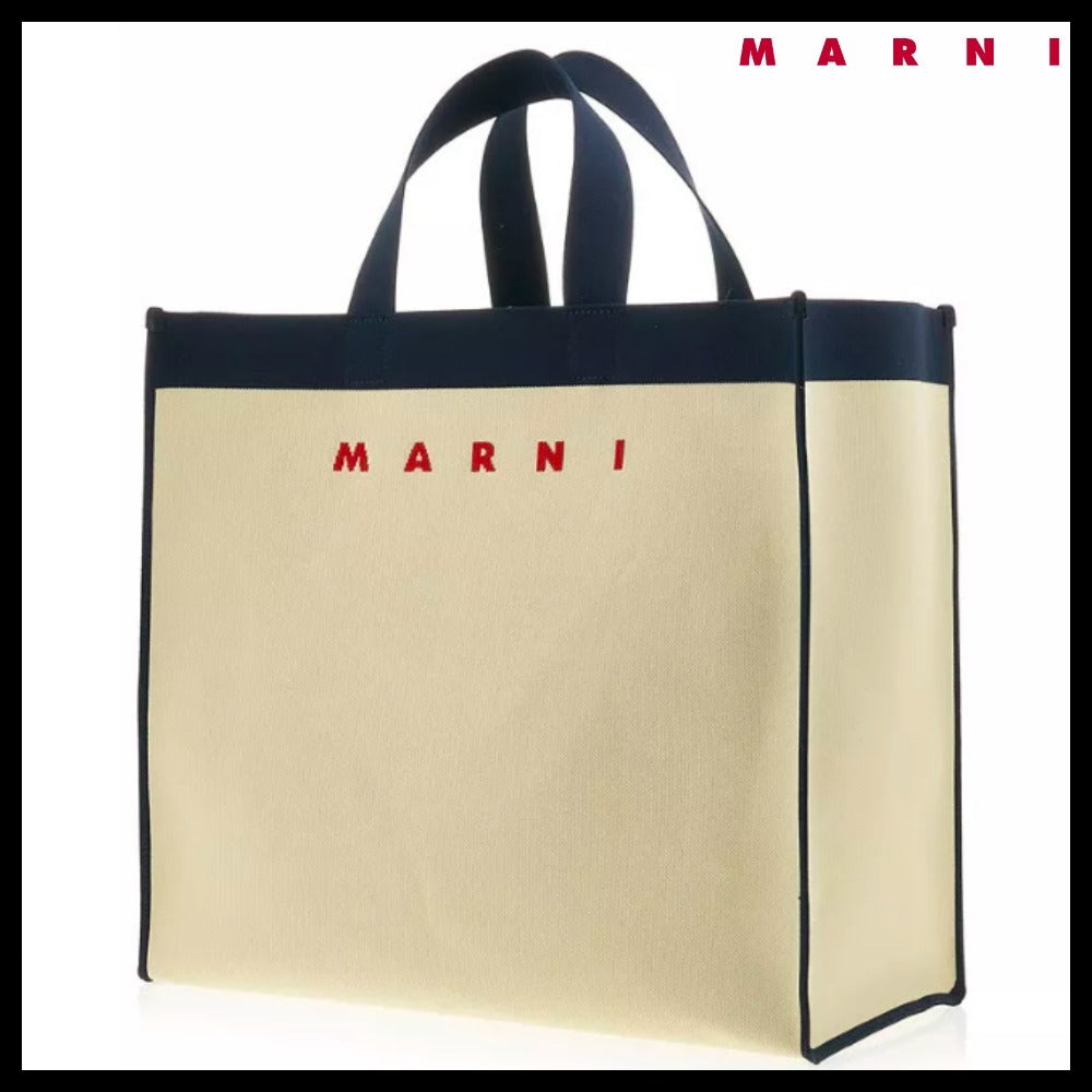 【MARNI】Jacquard Shopping Tote Bag