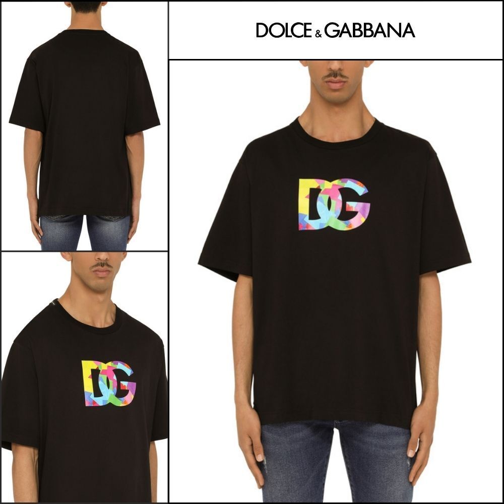 【Dolce&Gabbana】COTTON T SHIRT DG LOGO PRINT