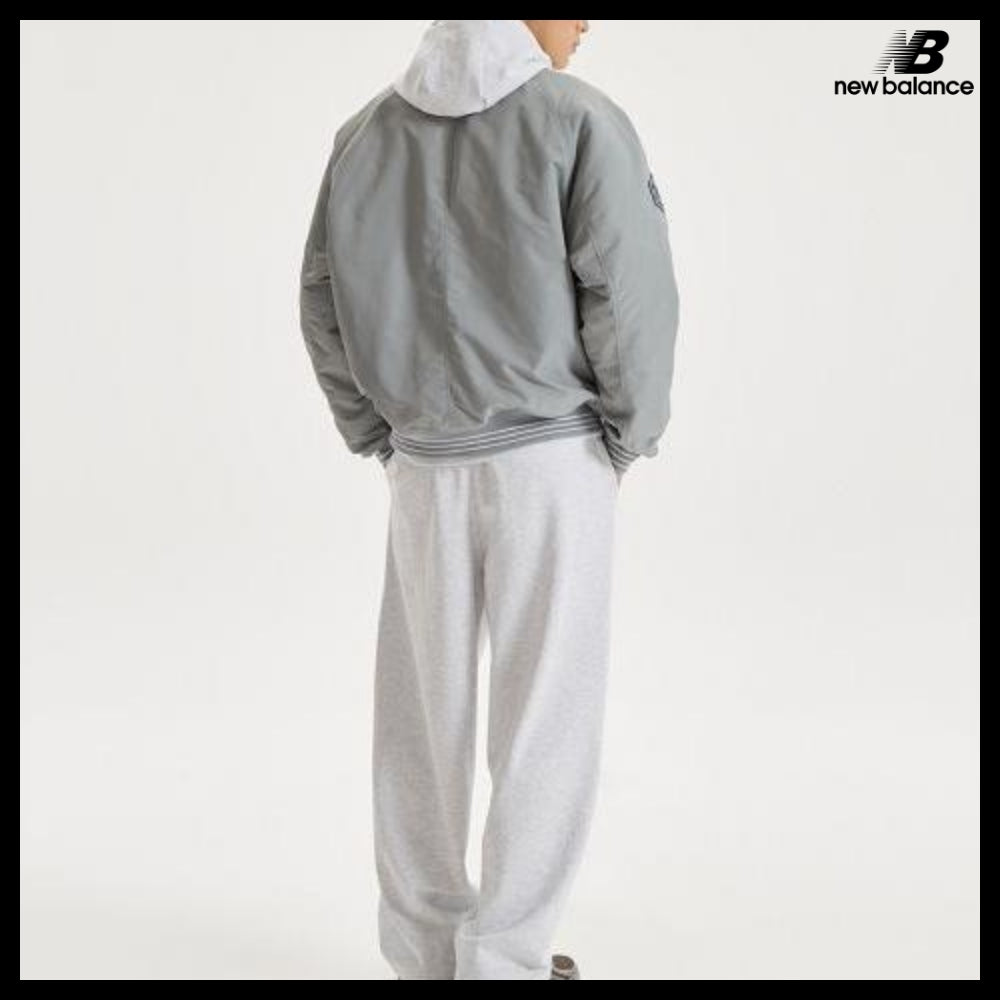 【New Balance】UNI New Grey Varsity Padding Jacket