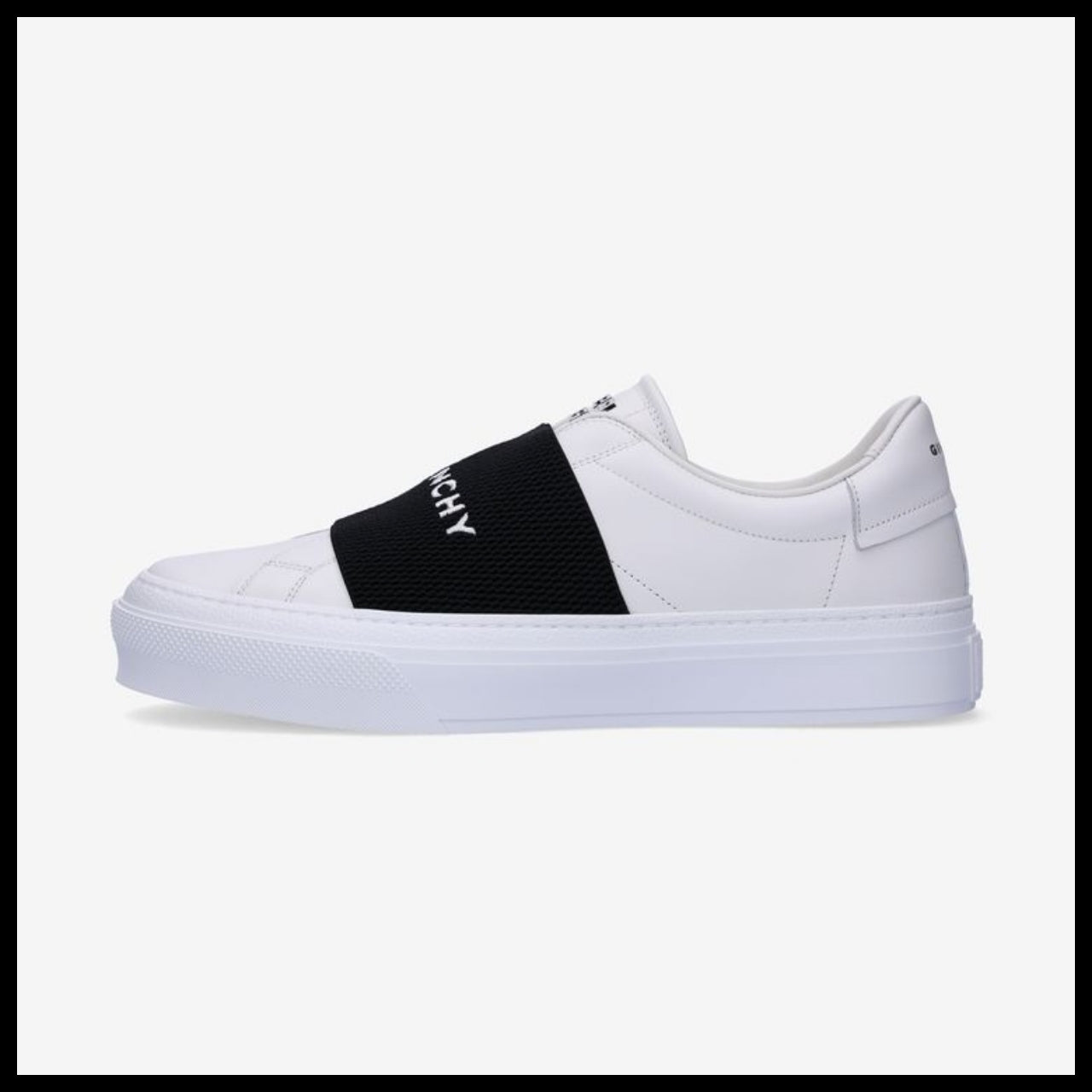 【GIVENCHY】City Sport Leather Sneakers - White:Black