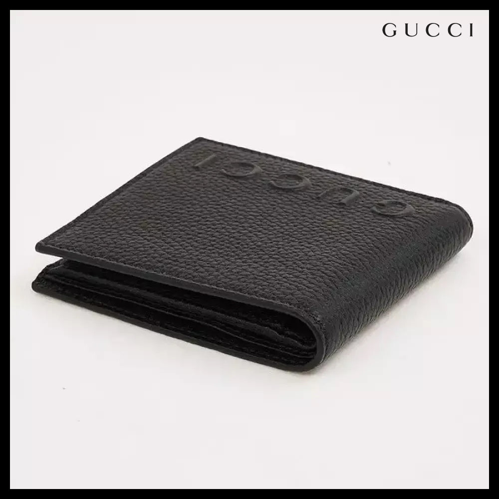 【Gucci】Men's Logo Bi-Fold Wallet Classic Luxury