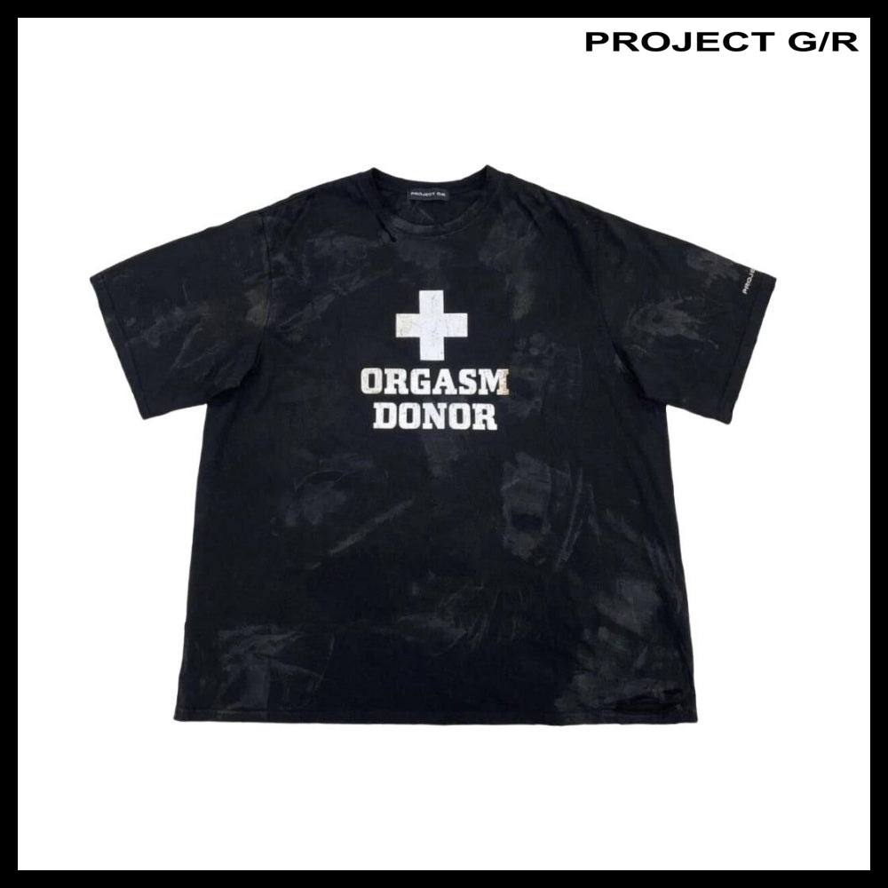 【PROJECT G/R】Orgasm Donor T-Shirt Dirty Black