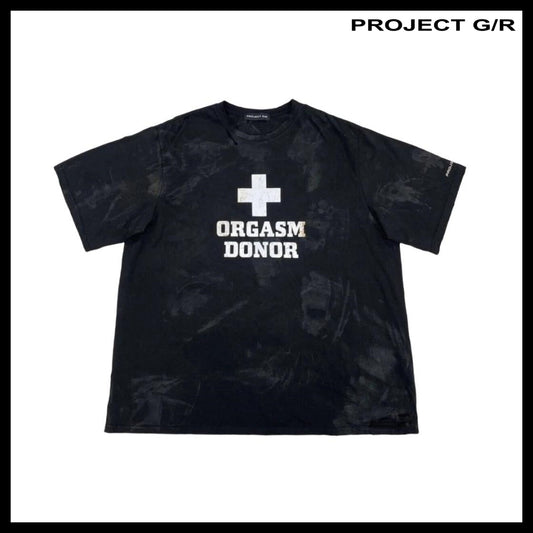 【PROJECT G/R】Orgasm Donor T-Shirt Dirty Black