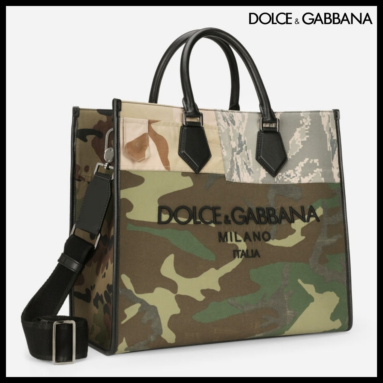 【アウトレット 正規品】Dolce & Gabbana - Camo Logo Print