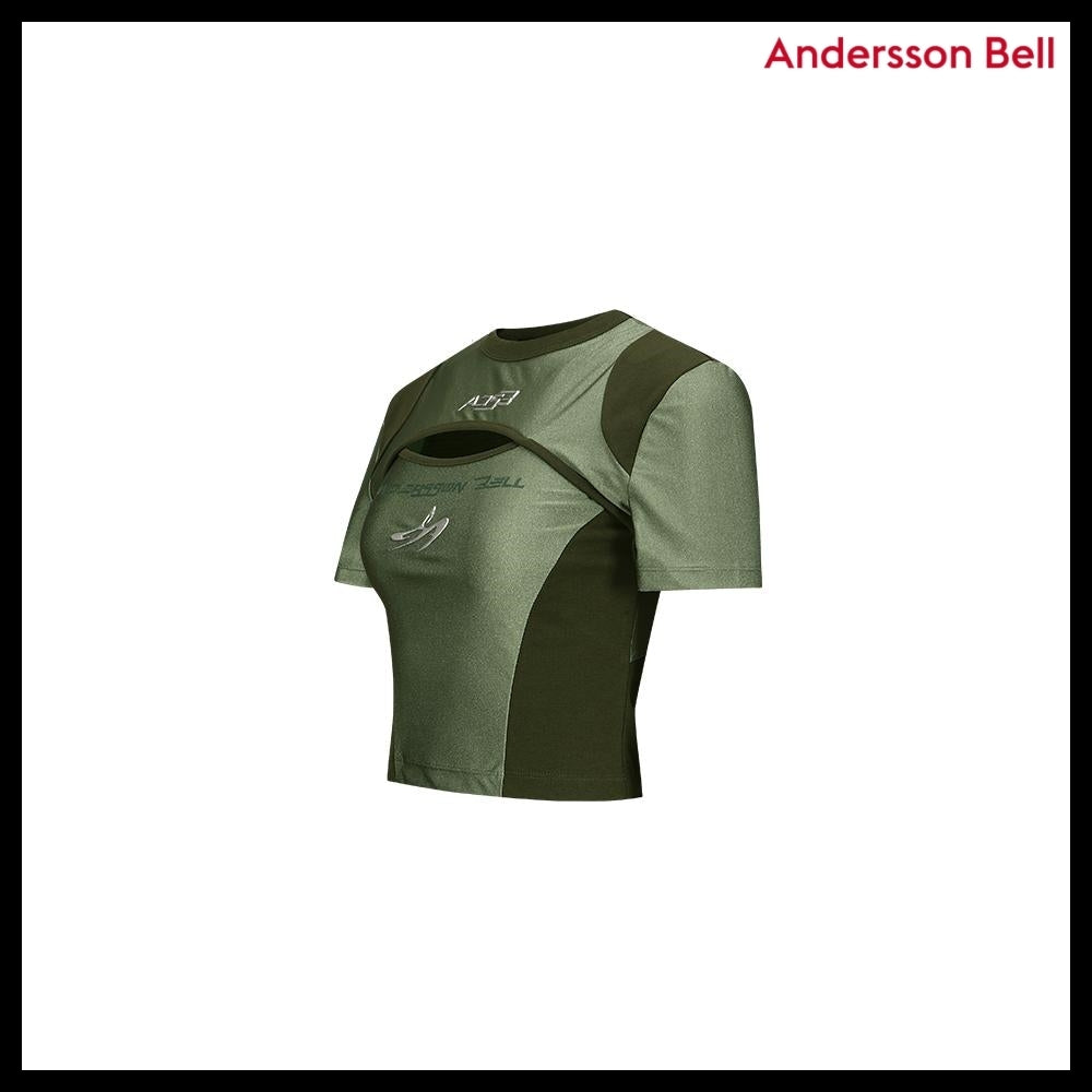 【ANDERSSON BELL】エッセンシャルカットアウトTシャツ (カーキ)